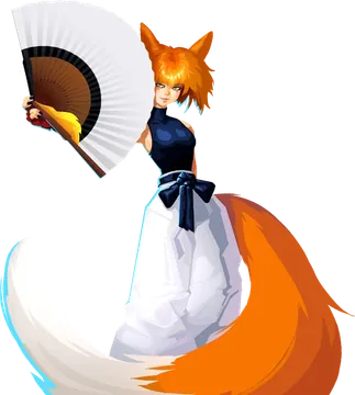 Persona de Amy, a semideusa raposa, protagonista.