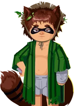 Persona de Bento, forma animal: tanuki.