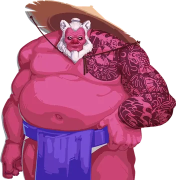 Persona de Brunt, forma animal: urso.